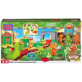 - Gran Playset Tren De Los Dinosauros Mega Bloks