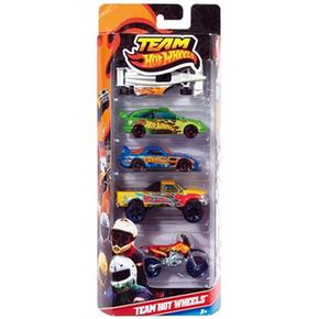 Pack 5 coches hot wheels