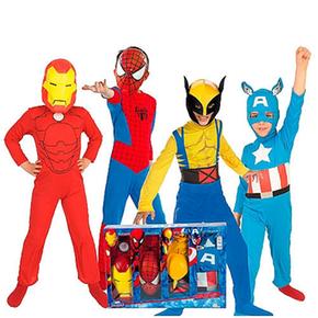 Pack Marvel 4 Disfraces 5-7 Años