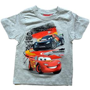 Camiseta Manga Corta Cars Gris 4 Años