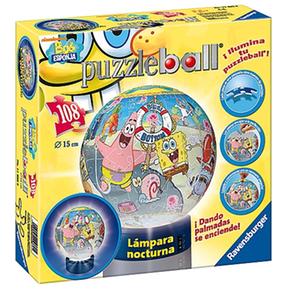 Puzzle Ball Bob Esponja Lámpara 108 Piezas