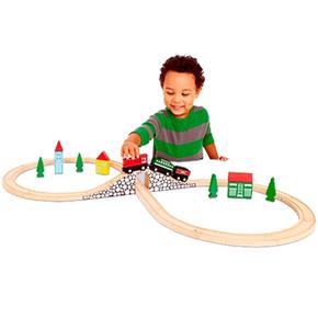 Circuito De Tren En Madera