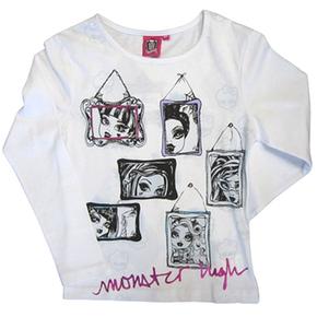 Monster High – Camiseta Manga Larga Blanca – 10 Años