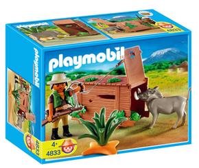 Playmobil Cazador Furtivo Con Jabalí