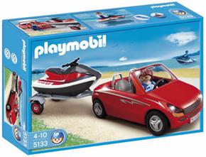 Playmobil Coche Con Remolque Y Moto Acuática