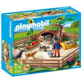 Playmobil Cerdos Con Cercado