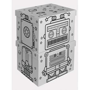 Caja Robot (set 2 Unidades) Villa Carton