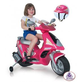 Scooter Duo Girl 6v Con Casco