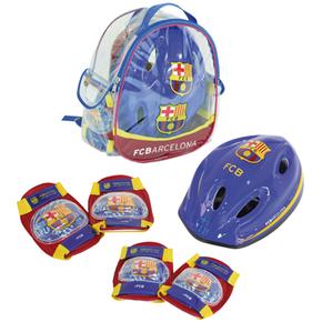 Mochila Con Casco Y Protecciones F.c. Barcelona Saica