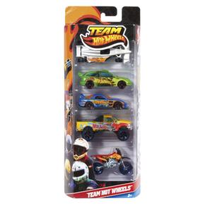 Pack 5 Coches Team Hot Wheels Mattel