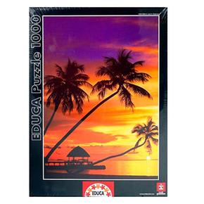 Puzzle 1000 Piezas “atardecer En Las Maldivas”