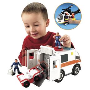 Ambulancia O Helicóptero De Rescate Imaginext Mattel