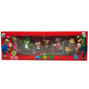 Pack 6 Figuras Súper Mario 3 Importación