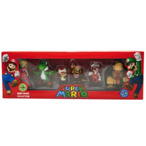 Pack 6 Figuras Súper Mario 3 Importación