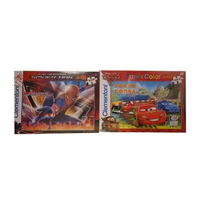 Pack Maxi Puzzle 104 Piezas Cars 2 + Spiderman
