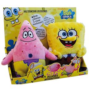 Peluche Bob Esponja Y Patricio Interactivo