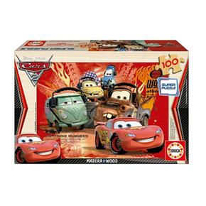 Educa Borrás – Puzzle 100 Piezas De Madera Cars 2