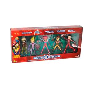 Código Lyoko – Set 5 Figuras – Ulrich, Yumi, Odd, Jeremy, Aelita