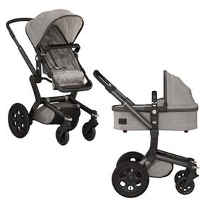 Conjunto De Sillita De Paseo Joolz Day Chasis Negro Tejido Silver