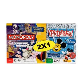 Pack Monopoly Cajero Loco + Pictureka Disney