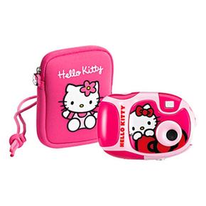 Cámara Digital + Funda De Regalo Hello Kitty