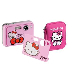 Cámara Digital 3mpx Y Funda Hello Kitty