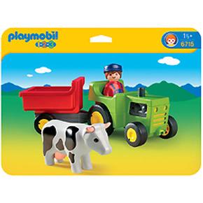 Tractor Con Remolque Playmobil