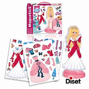 Juego Magnetics Vestido De Princesas Diset