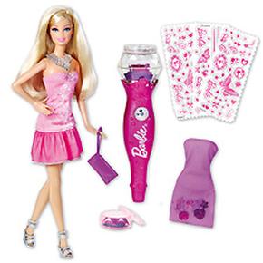 Muñeca Barbie Diseños De Purpurina Mattel