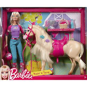 Muñeca Barbie Y Su Caballito Tawny Mattel