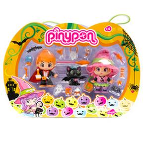 Pack Halloween Con 2 Figuras Pin Y Pon Famosa