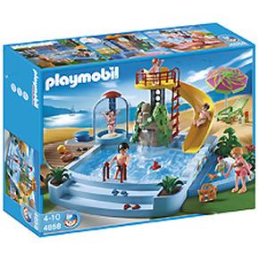 Piscina Con Tobogán Playmobil