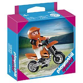 Niño Con Motocros Playmobil