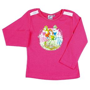 Camiseta Manga Larga Princesas Disney Rosa – Talla 2