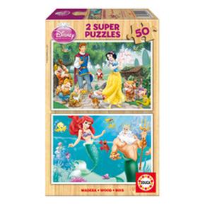 Puzzle Blancanieves Y Ariel Princesas Disney Educa Borrás
