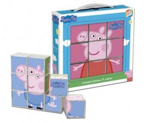 Peppa Pig Rompecabezas 9 Cubos