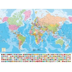 Puzzle Mapa Del Mundo 1500 Piezas