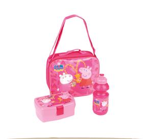 Peppa Pig Bolsa Merienda Térmica Completa Rosa