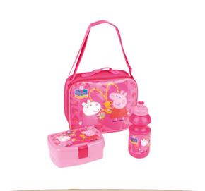 Peppa Pig Bolsa Merienda Térmica Completa Rosa