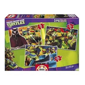 Educa Borrás – Tortugas Ninja – Puzzle 3 En 1