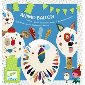 Animo Ballon Para Decorar 4 Globos De Cumpleaños Djeco