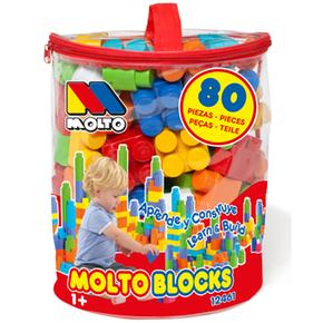 Bolsa Bloques 80 Piezas Molto