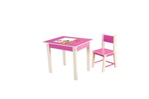 Mimittos Mesa + Silla De Madera Rosa