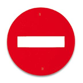 Señal De Tráfico Prohibido El Paso