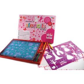 Set Plantillas Stencils Rosa