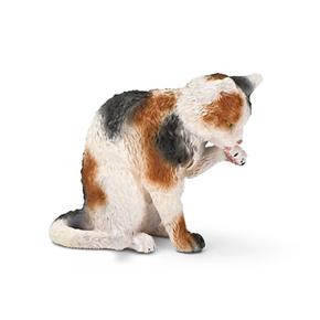 Gato Limpiándose. Schleich