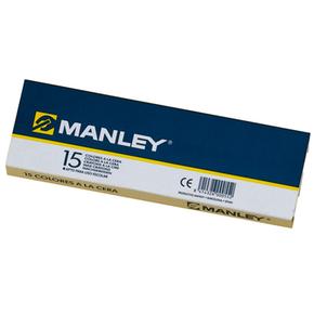 Caja 15 Ceras De Color Manley
