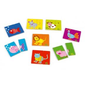 Puzzle Infantil De 2 Piezas Animales Scrath