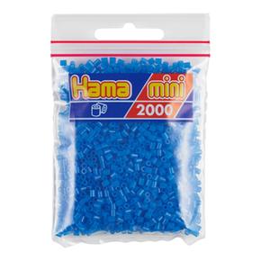 Hama Mini Bolsa 2.000 Perlas Azul Fluorescente