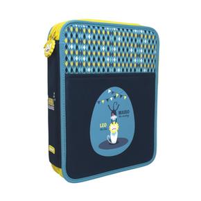 Estuche 2 Pisos Grande Circus Azul